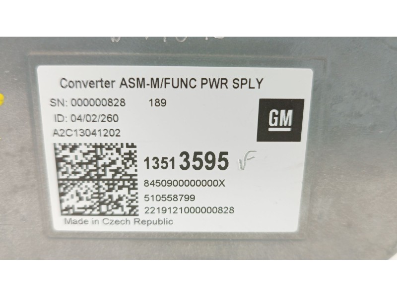 Recambio de modulo electronico para opel astra k (b16) 1.6 cdti (68) referencia OEM IAM 13513595 510558799 A2C13041202
