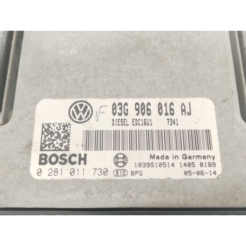 Recambio de centralita motor uce para seat leon (1p1) 2.0 tdi 16v referencia OEM IAM 03G906016AJ 0281011730 