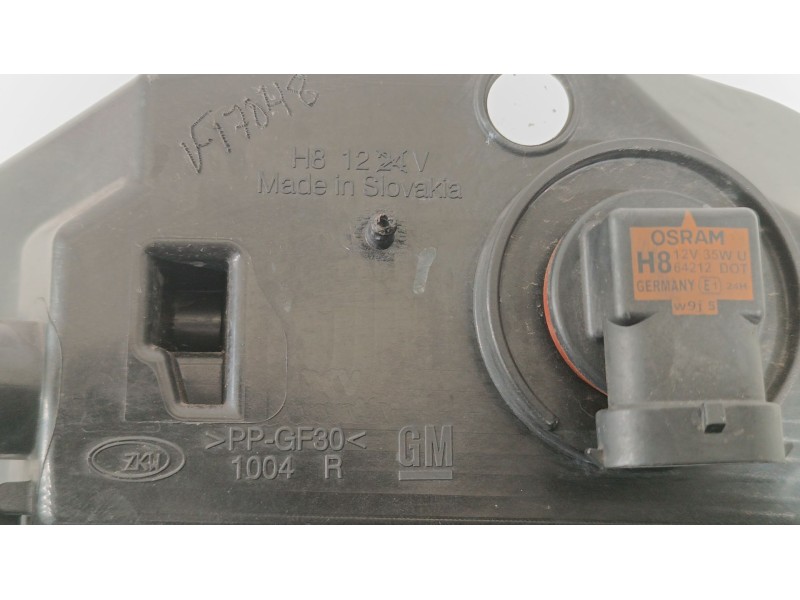 Recambio de faro antiniebla derecho para opel astra k (b16) 1.6 cdti (68) referencia OEM IAM 39098908 662588537 