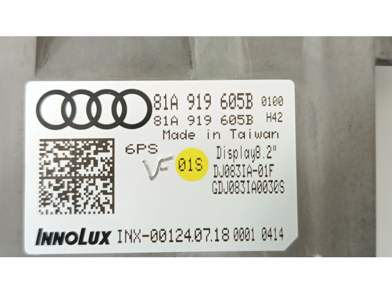 Recambio de pantalla multifuncion para audi q2 (gab, gag) 35 tfsi referencia OEM IAM 81A919605B  