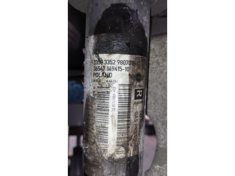 Recambio de amortiguador trasero derecho para bmw mini countryman (r60) cooper s referencia OEM IAM 980701801  