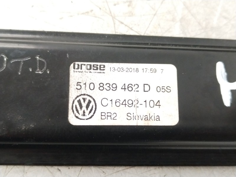 Recambio de elevalunas trasero derecho para volkswagen golf vii sportsvan advance referencia OEM IAM 510839462D 5Q0959812D 