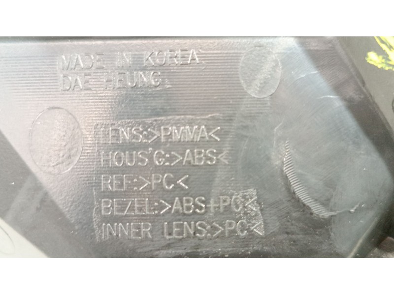 Recambio de piloto trasero izquierdo para chevrolet aveo / kalos sedán (t250, t255) 1.4 referencia OEM IAM 96650614  