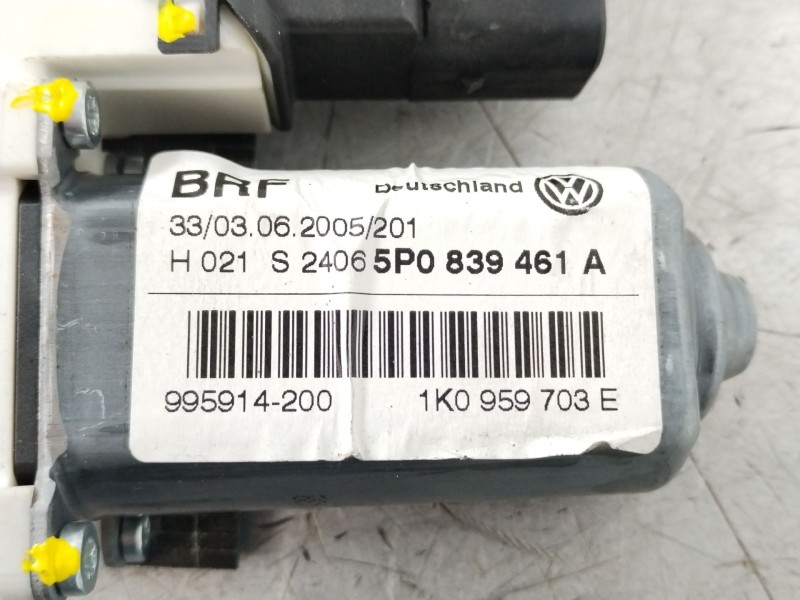 Recambio de elevalunas trasero izquierdo para seat toledo iii (5p2) 1.9 tdi referencia OEM IAM 5P0839461A 1K0959703E 