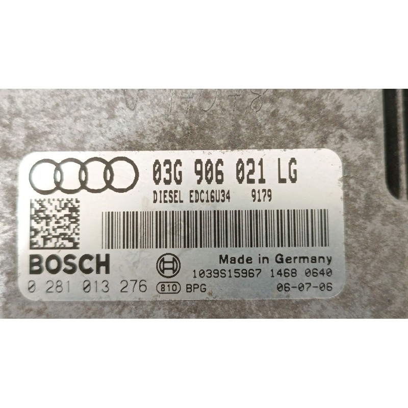 Recambio de centralita motor uce para audi a3 (8p1) 2.0 tdi 16v referencia OEM IAM 03G906021LG 0281013276 