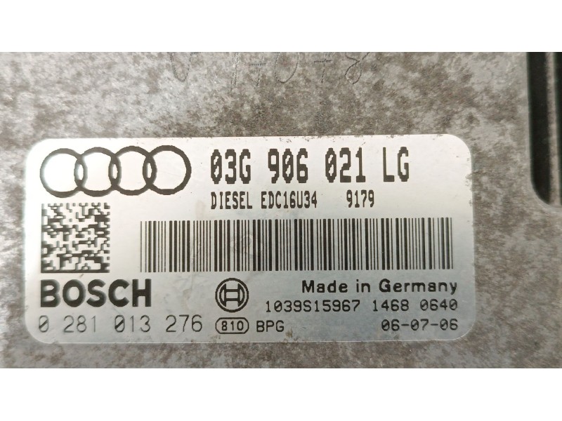 Recambio de centralita motor uce para audi a3 (8p1) 2.0 tdi 16v referencia OEM IAM 03G906021LG 0281013276 