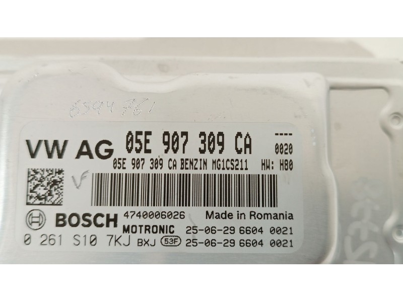 Recambio de centralita motor uce para volkswagen tiguan (ad1, ax1) 1.5 tsi referencia OEM IAM 05E907309CA 0261S107KJ 
