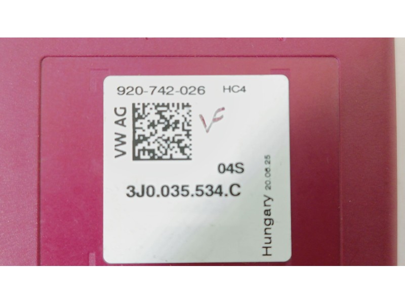 Recambio de antena para volkswagen tiguan (ad1, ax1) 1.5 tsi referencia OEM IAM 3J0035534C  