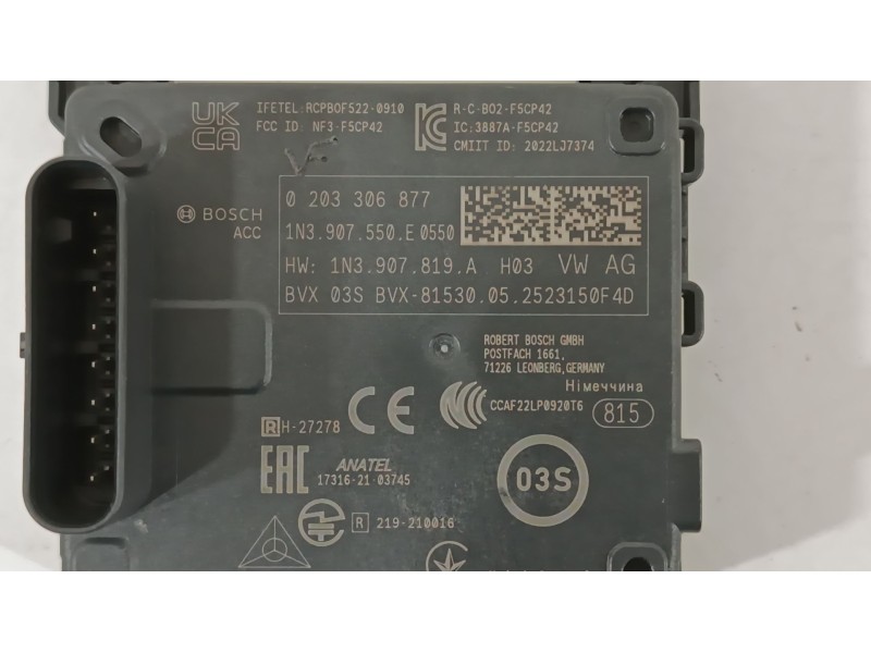 Recambio de modulo electronico para volkswagen tiguan (ad1, ax1) 1.5 tsi referencia OEM IAM 1N3907550E  