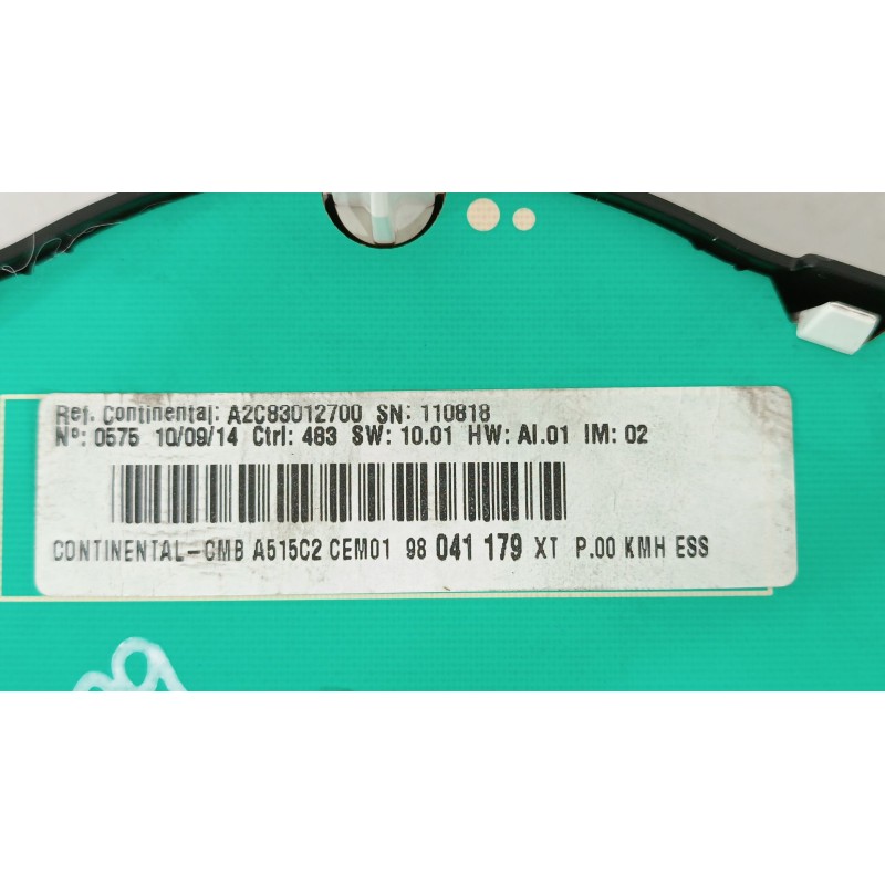 Recambio de cuadro instrumentos para citroën c3 ii (sc_) 1.0 vti 68 referencia OEM IAM 98041179XT A2C83012700 