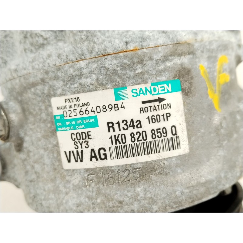 Recambio de compresor aire acondicionado para seat leon (1p1) 2.0 tdi 16v referencia OEM IAM 1K0820859Q PXE16 