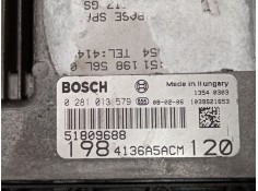 Recambio de centralita motor uce para fiat bravo ii (198_) 1.9 d multijet (198axb1a) referencia OEM IAM 51809688 0281013579  2