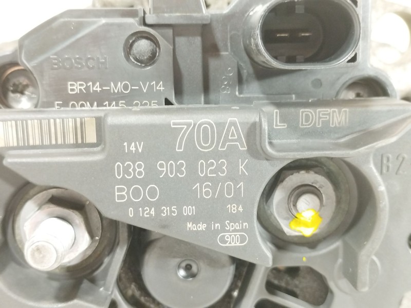 Recambio de alternador para seat ibiza ii (6k1) 1.9 tdi referencia OEM IAM 038903023K 0124315001 