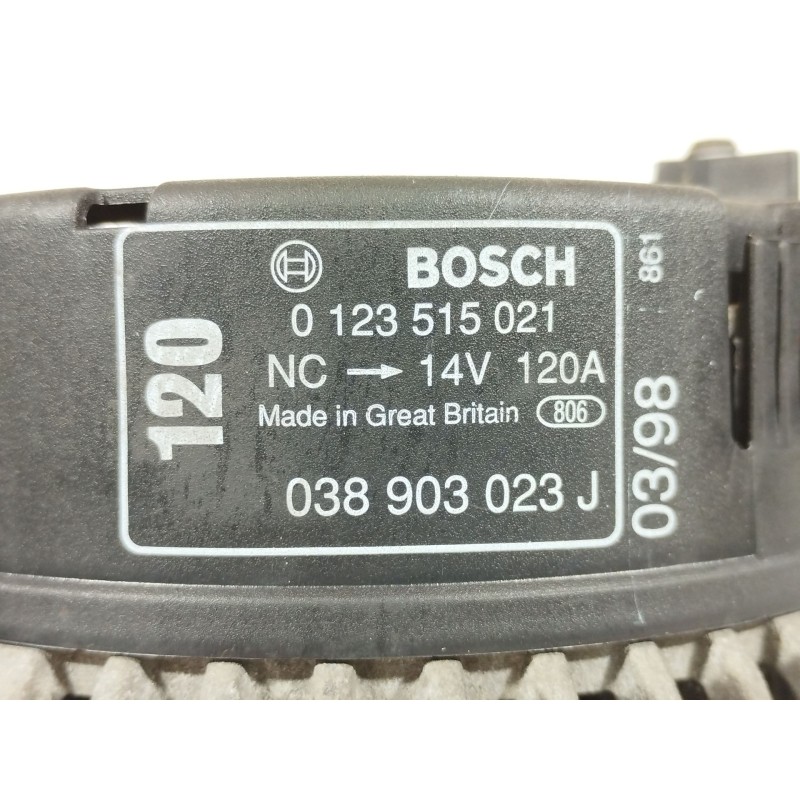 Recambio de alternador para volkswagen sharan (7m8, 7m9, 7m6) 1.8 t 20v referencia OEM IAM 038903023J 0123515021 