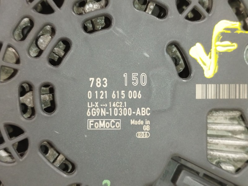 Recambio de alternador para ford mondeo iv (ba7) 2.0 referencia OEM IAM 6G9N10300ABC 0121615006 