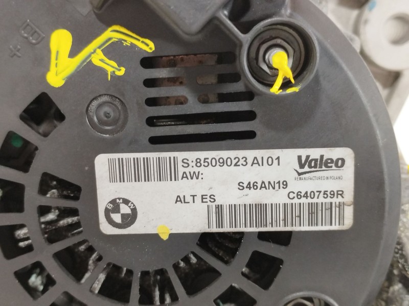 Recambio de alternador para bmw 3 (e90) 320 d referencia OEM IAM 8509023 12318509023 S46AN19