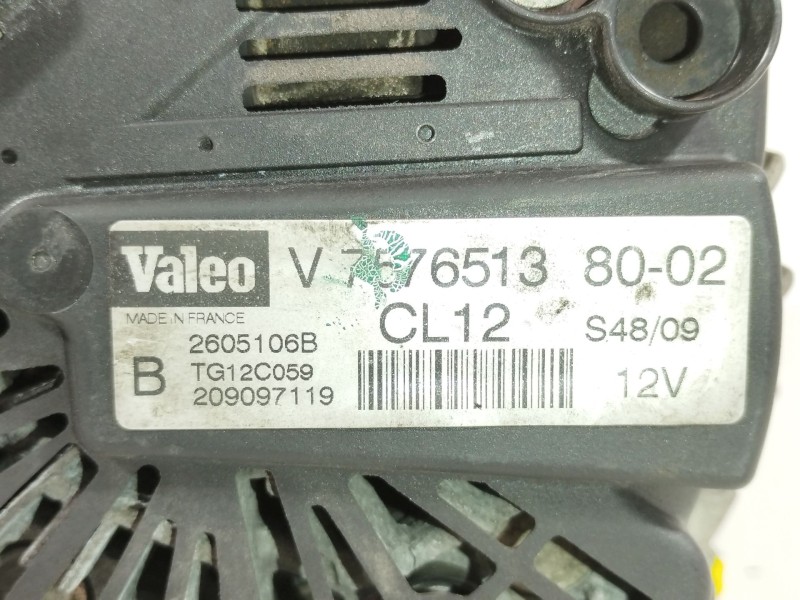 Recambio de alternador para peugeot 3008 confort referencia OEM IAM 757651380 TG12C059 