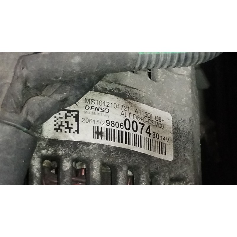 Recambio de alternador para peugeot 208 i (ca_, cc_) 1.2 puretech 82 referencia OEM IAM 9806007480  MS1012101721