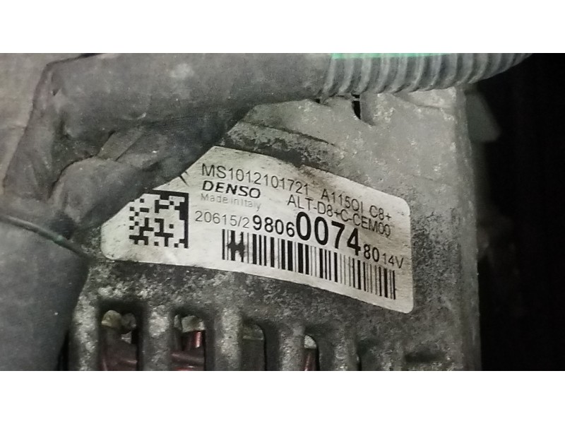 Recambio de alternador para peugeot 208 i (ca_, cc_) 1.2 puretech 82 referencia OEM IAM 9806007480  MS1012101721