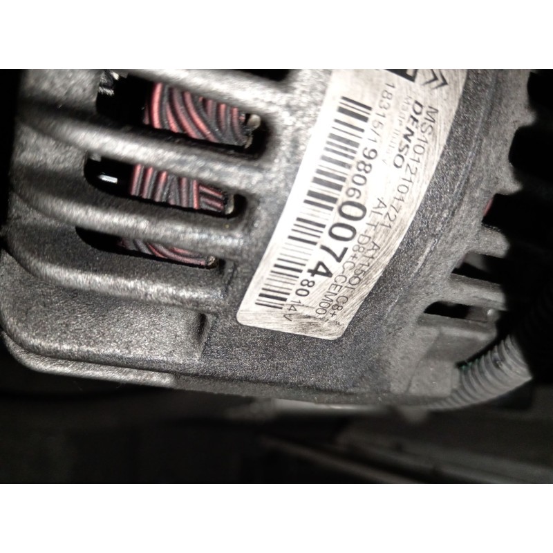 Recambio de alternador para peugeot 208 i (ca_, cc_) 1.2 vti 82 referencia OEM IAM 9806007480 MS1012101721 