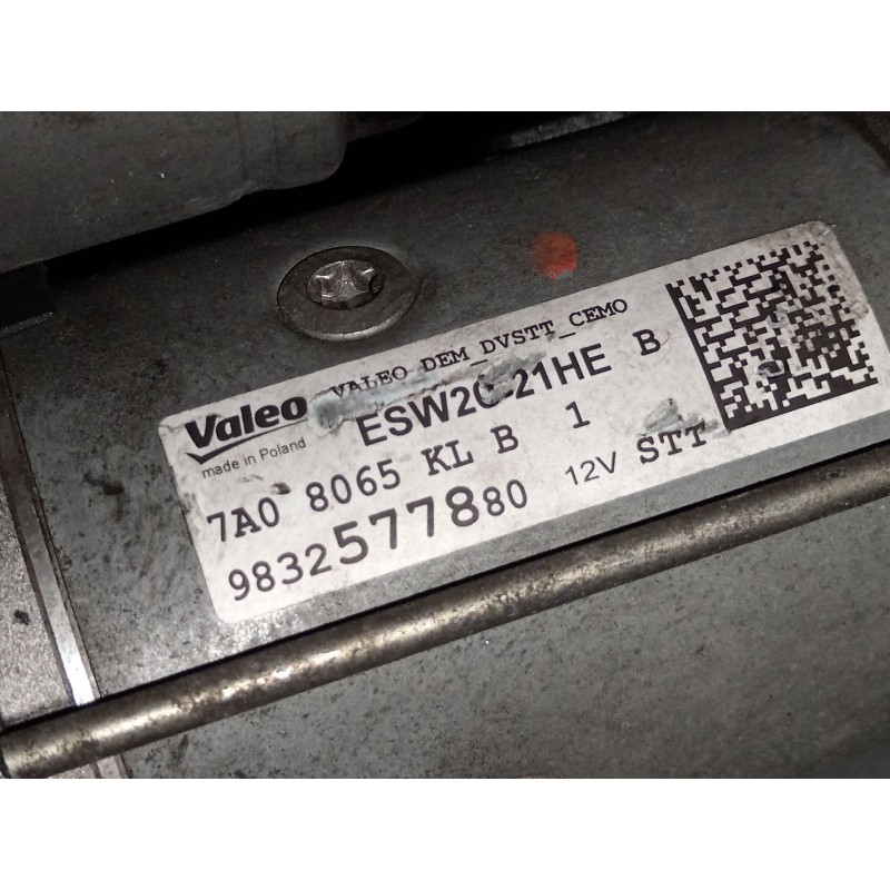 Recambio de motor arranque para citroën c-elysee (dd_) 1.5 bluehdi 100 referencia OEM IAM 9832577880  