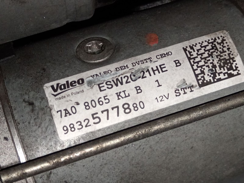 Recambio de motor arranque para citroën c-elysee (dd_) 1.5 bluehdi 100 referencia OEM IAM 9832577880  