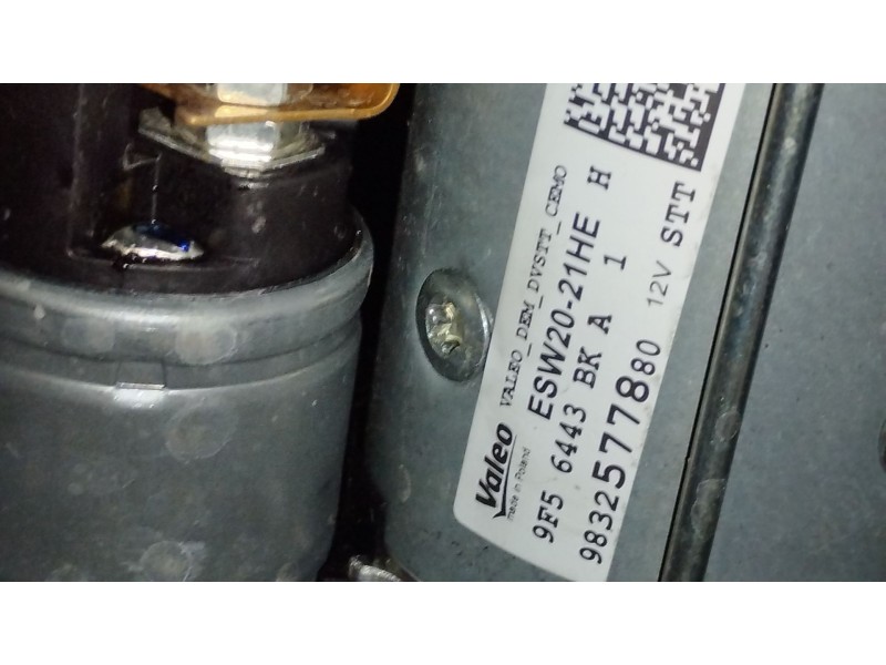Recambio de motor arranque para peugeot rifter 1.5 bluehdi 100 referencia OEM IAM 9832577880 ESW20-21HE 