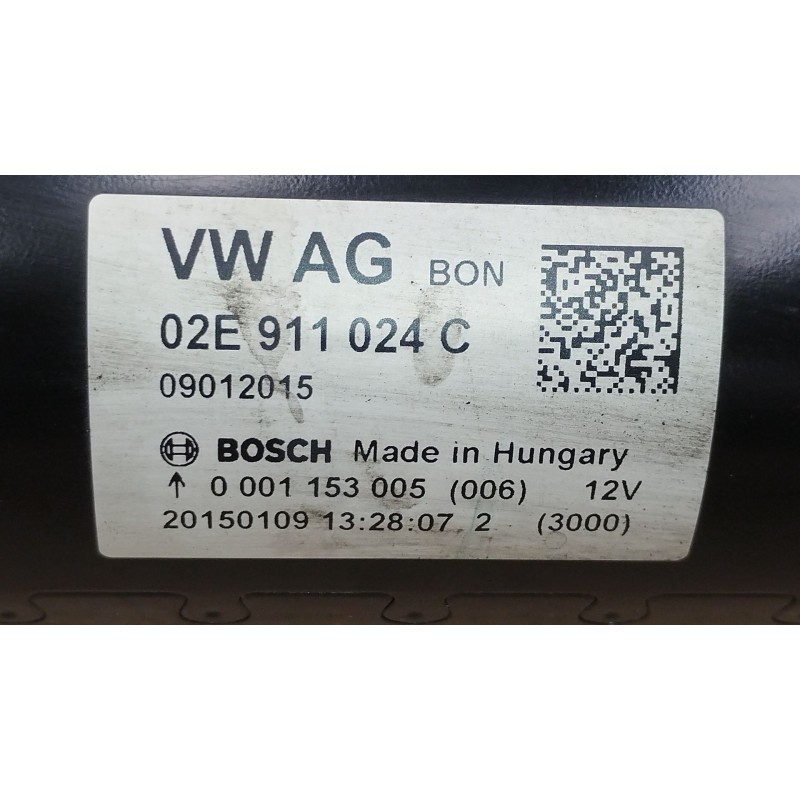 Recambio de motor arranque para audi q3 (8ub, 8ug) 2.0 tdi quattro referencia OEM IAM 02E911024C 0001153005 