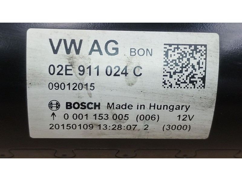Recambio de motor arranque para audi q3 (8ub, 8ug) 2.0 tdi quattro referencia OEM IAM 02E911024C 0001153005 