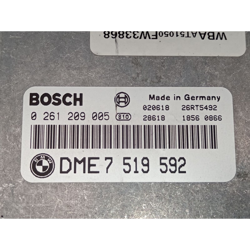 Recambio de centralita motor uce para bmw 3 compact (e46) 316 ti referencia OEM IAM DME7519592 0261209005 7522605