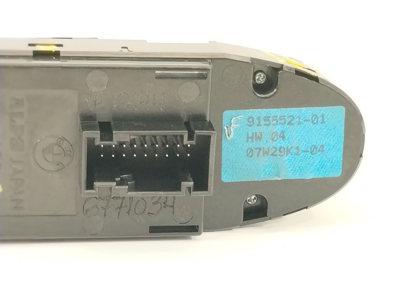 Recambio de mando elevalunas delantero izquierdo para bmw 1 (e81) 116 i referencia OEM IAM 9155521 61319216522 