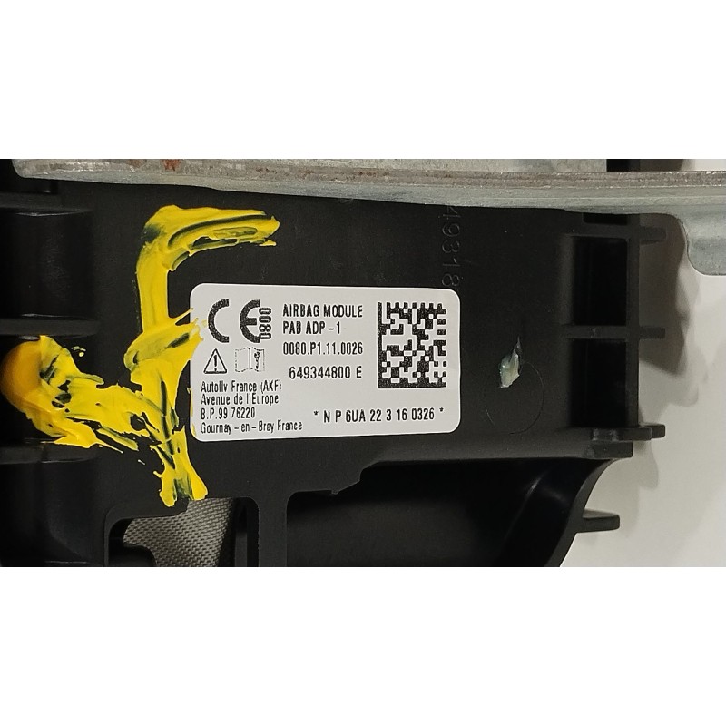 Recambio de airbag delantero derecho para nissan qashqai iii (j12) 1.3 dig-t referencia OEM IAM 649344800E 985156UA0B 