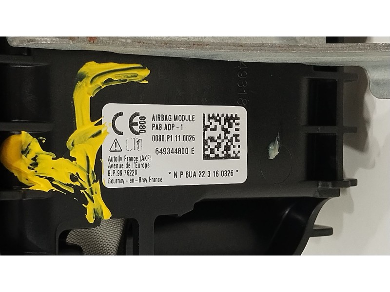 Recambio de airbag delantero derecho para nissan qashqai iii (j12) 1.3 dig-t referencia OEM IAM 649344800E 985156UA0B 