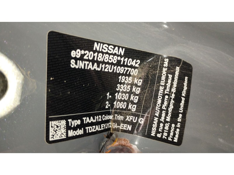 Recambio de motor completo para nissan qashqai iii (j12) 1.3 dig-t referencia OEM IAM HR13  