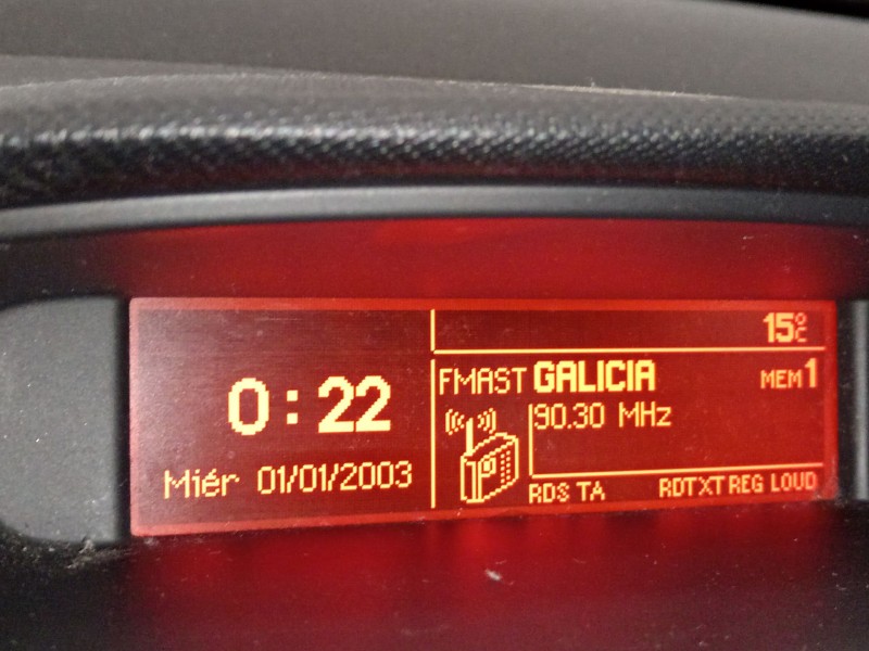 Recambio de pantalla multifuncion para peugeot 308 i (4a_, 4c_) 1.6 hdi referencia OEM IAM 9821852480  