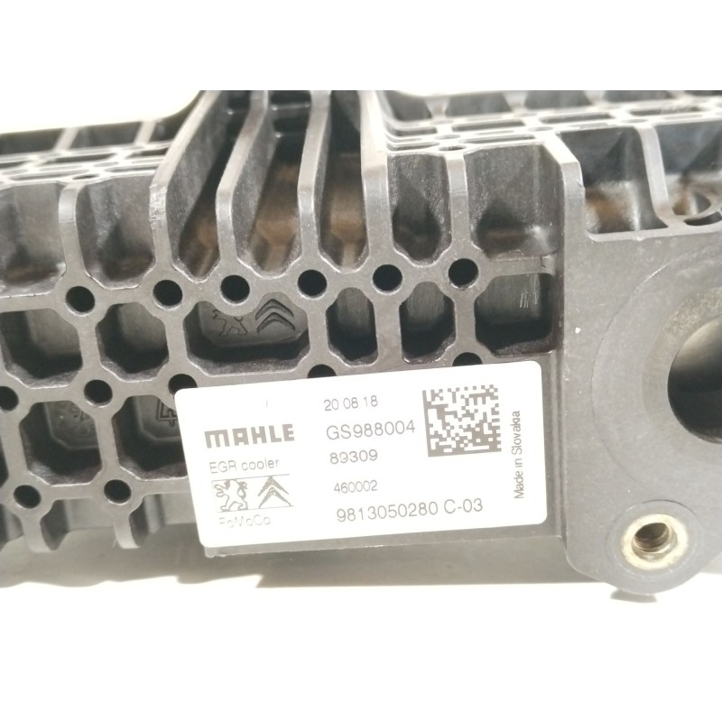 Recambio de enfriador egr para peugeot 2008 i (cu_) 1.5 bluehdi 120 referencia OEM IAM 9813050280 21023515 