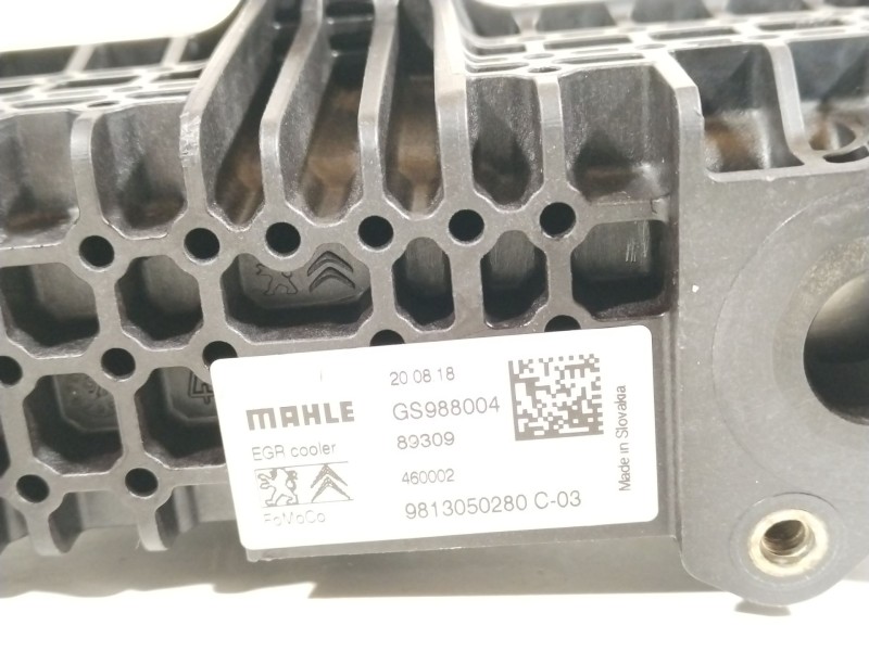 Recambio de enfriador egr para peugeot 2008 i (cu_) 1.5 bluehdi 120 referencia OEM IAM 9813050280 21023515 