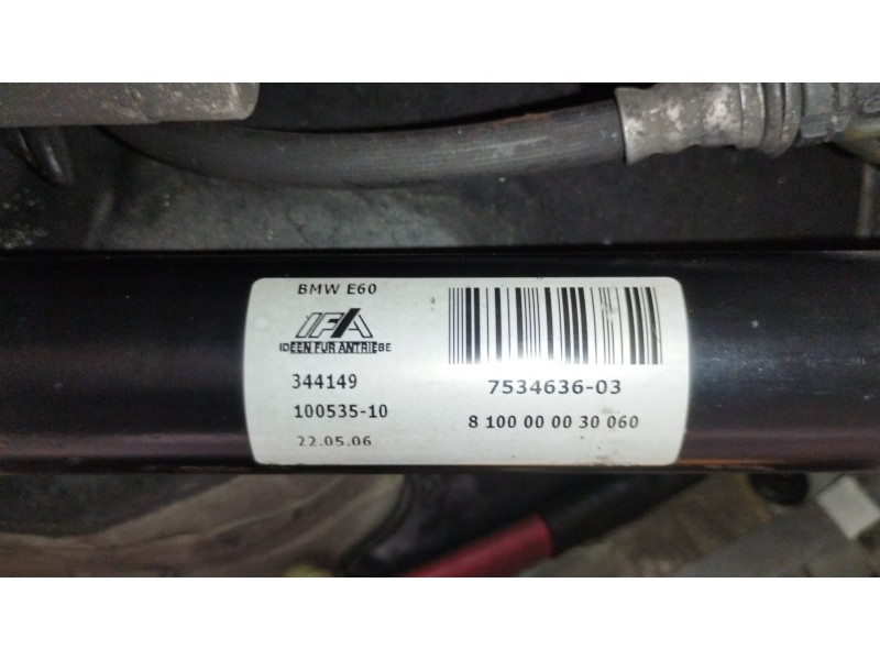 Recambio de transmision central delantera para bmw 5 (e60) 530 d referencia OEM IAM 7534636 26209488490 
