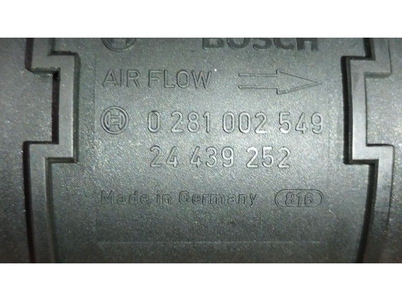 Recambio de caudalimetro para opel tigra twintop (x04) 1.3 cdti (r97) referencia OEM IAM 24439252 0281002549 
