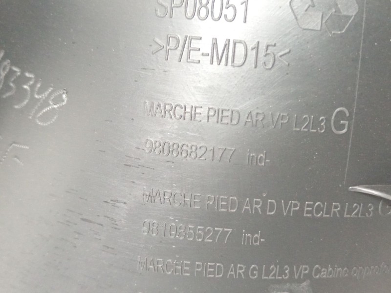 Recambio de moldura para peugeot traveller autobús (v_) 2.0 bluehdi 145 referencia OEM IAM 9808682177 98086821ZD 