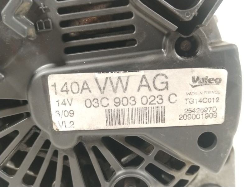 Recambio de alternador para seat altea (5p1) 1.4 tsi referencia OEM IAM 03C903023C TG14C012 