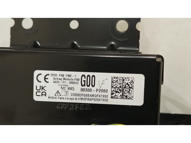 Recambio de airbag delantero derecho para kia sorento () referencia OEM IAM 80300P2000  