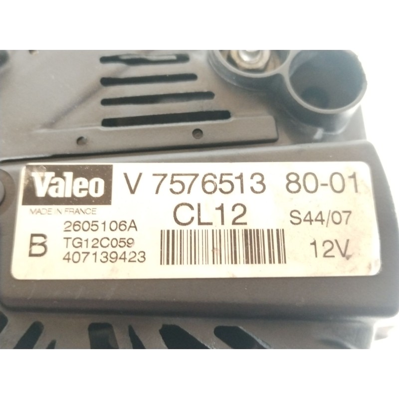 Recambio de alternador para peugeot 308 i (4a_, 4c_) 1.6 16v referencia OEM IAM V757651380 V75765138001 TG12C059