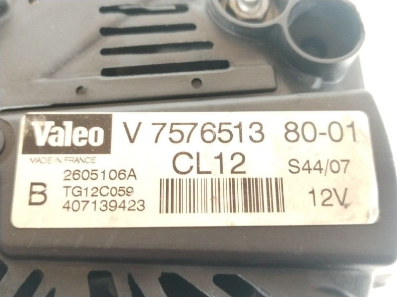 Recambio de alternador para peugeot 308 i (4a_, 4c_) 1.6 16v referencia OEM IAM V757651380 V75765138001 TG12C059