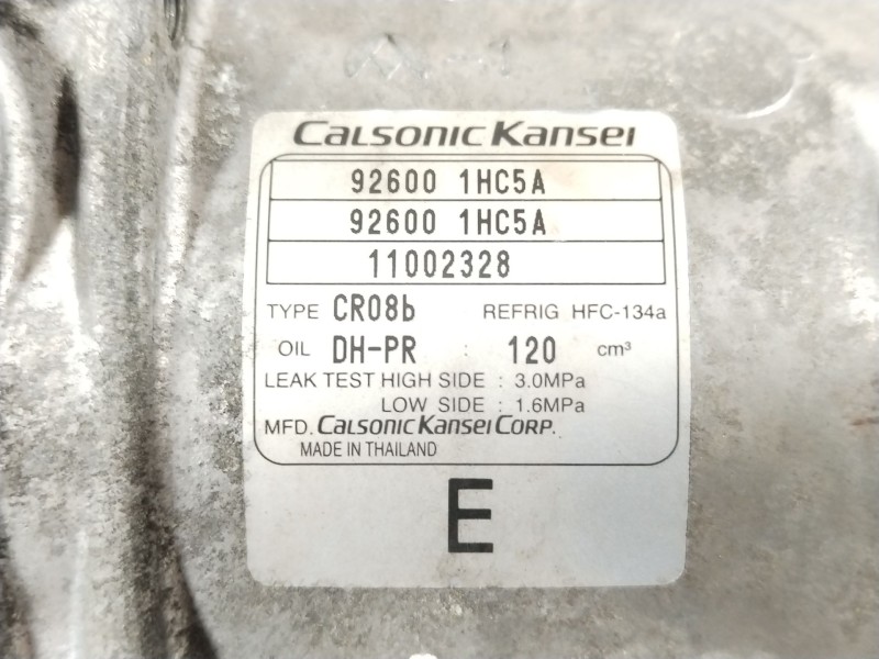 Recambio de compresor aire acondicionado para nissan micra iv (k13k, k13kk) 1.2 referencia OEM IAM 926001HC5A 11002328 