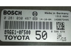 Recambio de centralita motor uce para toyota verso (_r2_) 1.6 d4-d (war20_) referencia OEM IAM 896610F500 0281030467  2