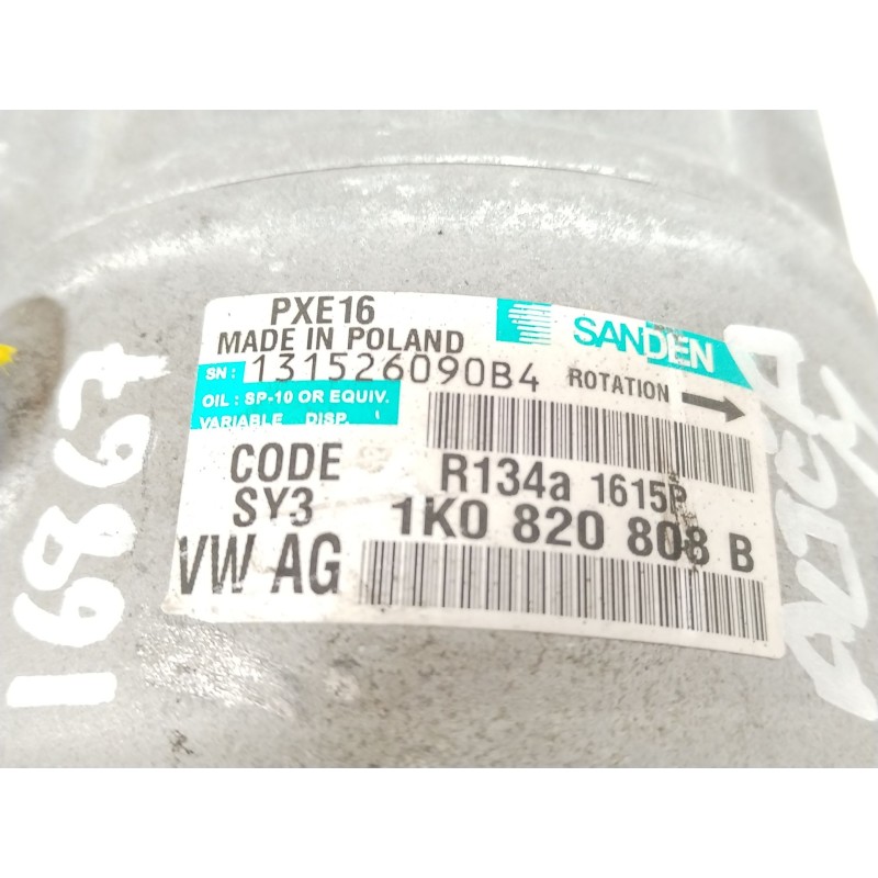 Recambio de compresor aire acondicionado para seat altea (5p1) 2.0 tdi 16v referencia OEM IAM 1K0820808B PXE16 
