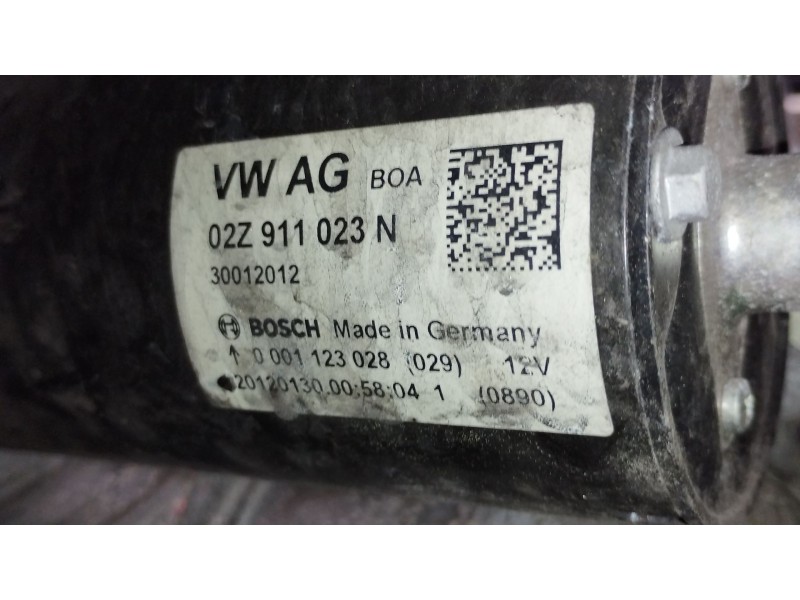 Recambio de motor arranque para seat leon (1p1) 1.6 tdi referencia OEM IAM 02Z911023N 0001123028 