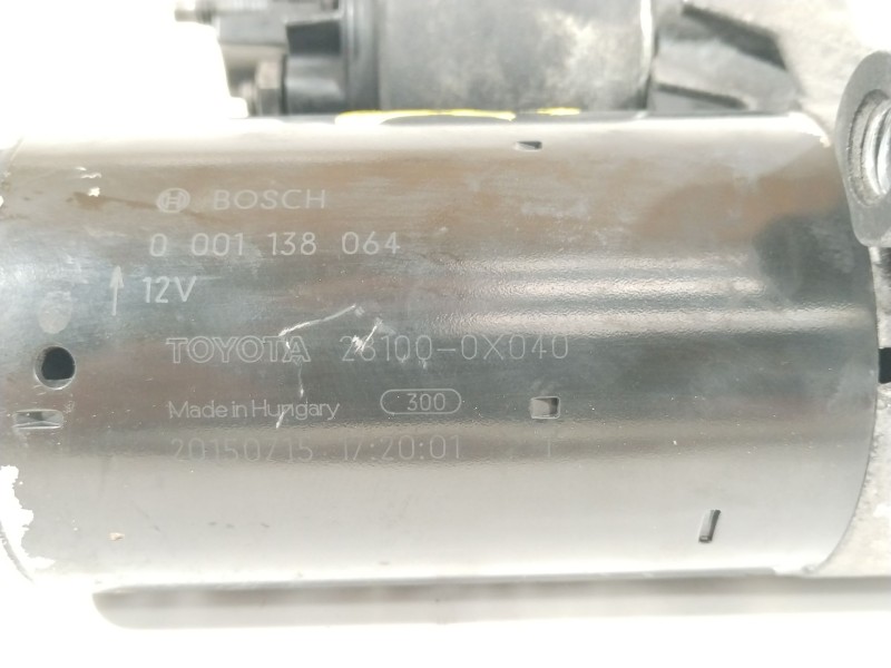 Recambio de motor arranque para toyota auris active referencia OEM IAM 281000X040 0001138064 