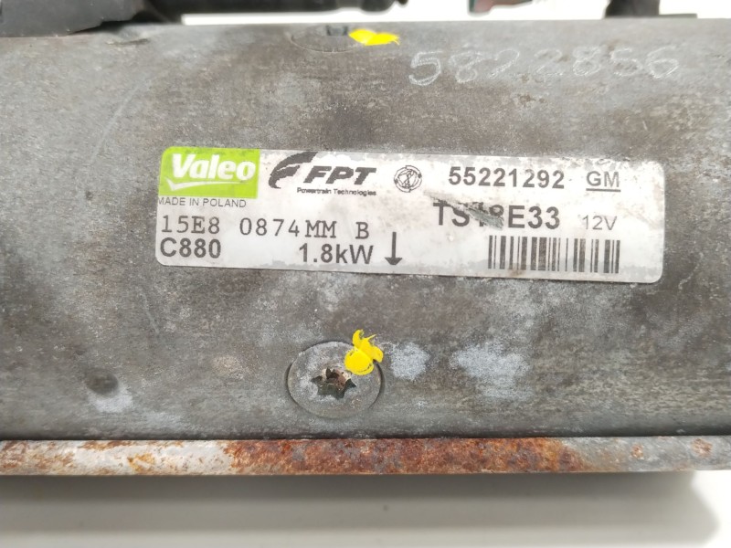 Recambio de motor arranque para opel corsa d catch me referencia OEM IAM 55221292  